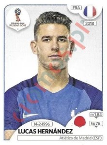 199x Lucas Hernández – FIFA World Cup Russia 2018 Panini