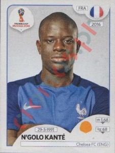 202 N'Golo Kanté – FIFA World Cup Russia 2018 Panini