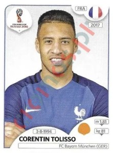 204x Corentin Tolisso – FIFA World Cup Russia 2018 Panini