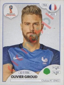 206 Olivier Giroud – FIFA World Cup Russia 2018 Panini