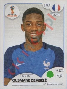 210 Ousmane Dembélé – FIFA World Cup Russia 2018 Panini