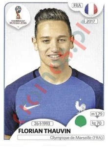 211x Florian Thauvin – FIFA World Cup Russia 2018 Panini