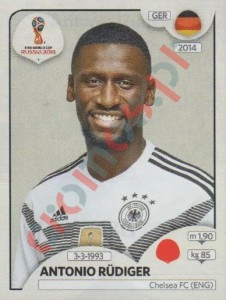 436 Antonio Rüdiger – FIFA World Cup Russia 2018 Panini