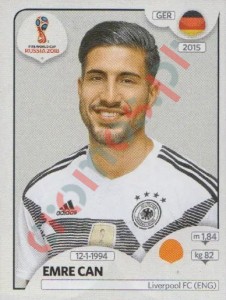 442 Emré Can – FIFA World Cup Russia 2018 Panini
