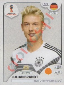 444 Julian Brandt – FIFA World Cup Russia 2018 Panini
