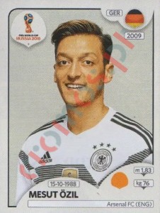 447 Mesut Özil – FIFA World Cup Russia 2018 Panini