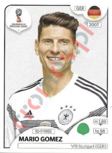449x Mario Gomez – FIFA World Cup Russia 2018 Panini