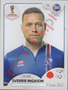 299 Sverrir Ingason – FIFA World Cup Russia 2018 Panini