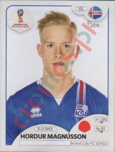 300 Hordur Magnússon – FIFA World Cup Russia 2018 Panini