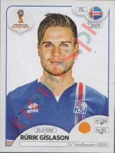 306 Rúrik Gislason – FIFA World Cup Russia 2018 Panini