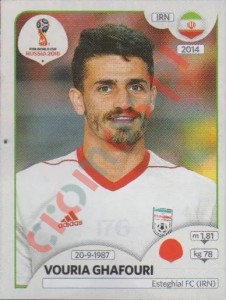 176 Vouria Ghafouri – FIFA World Cup Russia 2018 Panini