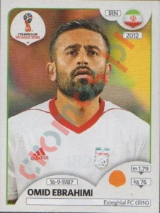 182 Omid Ebrahimi – FIFA World Cup Russia 2018 Panini