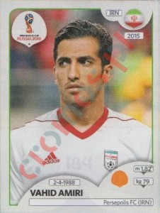 184 Vahid Amiri – FIFA World Cup Russia 2018 Panini