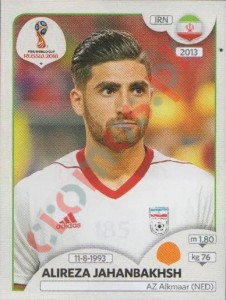 185 Alireza Jahanbakhsh – FIFA World Cup Russia 2018 Panini