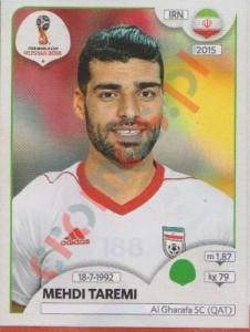 188 Mehdi Taremi – FIFA World Cup Russia 2018 Panini