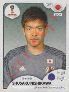 655 Shūsaku Nishikawa – FIFA World Cup Russia 2018 Panini