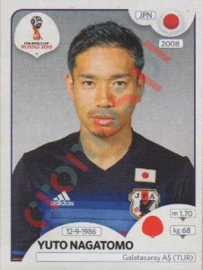 657 Yūto Nagatomo – FIFA World Cup Russia 2018 Panini