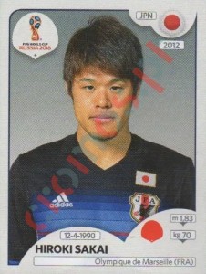 658 Hiroki Sakai – FIFA World Cup Russia 2018 Panini