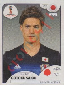 660 Gotoku Sakai – FIFA World Cup Russia 2018 Panini