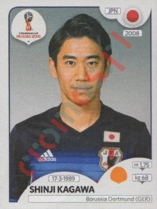 663 Shinji Kagawa – FIFA World Cup Russia 2018 Panini
