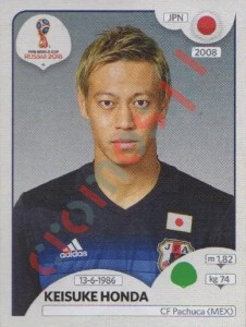 666 Keisuke Honda – FIFA World Cup Russia 2018 Panini