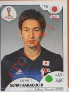 668 Genki Haraguchi – FIFA World Cup Russia 2018 Panini