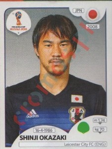669 Shinji Okazaki – FIFA World Cup Russia 2018 Panini