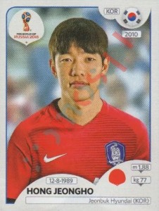 498 Hong Jeongho – FIFA World Cup Russia 2018 Panini