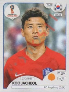 500 Koo Jacheol – FIFA World Cup Russia 2018 Panini
