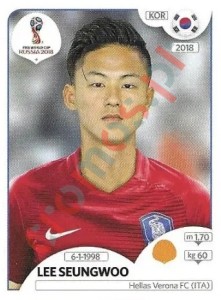 501x Lee Seungwoo – FIFA World Cup Russia 2018 Panini