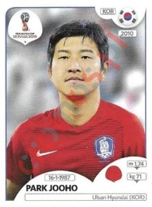 504x Park Jooho – FIFA World Cup Russia 2018 Panini
