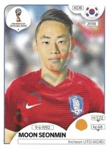 505x Moon Seonmin – FIFA World Cup Russia 2018 Panini