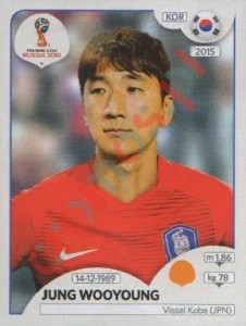 506 Jung Wooyoung – FIFA World Cup Russia 2018 Panini