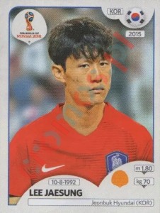 507 Lee Jaesung – FIFA World Cup Russia 2018 Panini