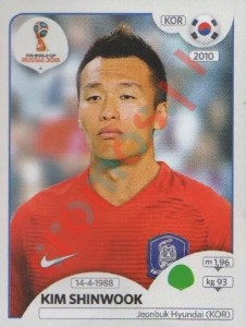 510 Kim Shinwook – FIFA World Cup Russia 2018 Panini