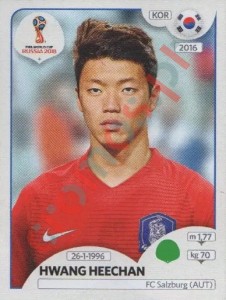 511 Hwang Heechan – FIFA World Cup Russia 2018 Panini