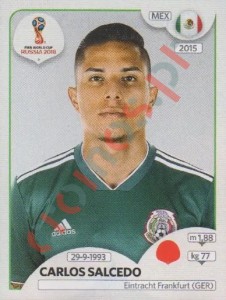 460 Carlos Salcedo – FIFA World Cup Russia 2018 Panini