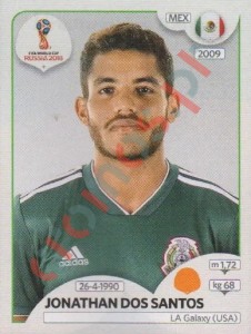 461 Jonathan dos Santos – FIFA World Cup Russia 2018 Panini