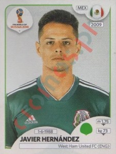 470 Javier Hernández – FIFA World Cup Russia 2018 Panini