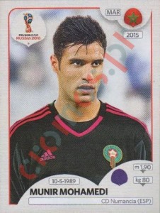 154 Munir Mohamedi – FIFA World Cup Russia 2018 Panini