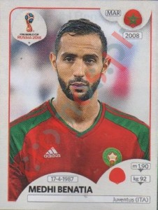 155 Medhi Benatia – FIFA World Cup Russia 2018 Panini