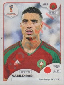 156 Nabil Dirar – FIFA World Cup Russia 2018 Panini
