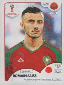 157 Romain Saïss – FIFA World Cup Russia 2018 Panini