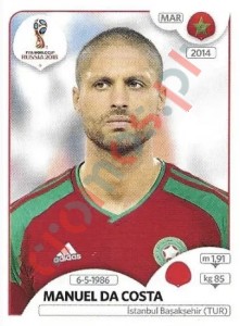158x Manuel Da Costa – FIFA World Cup Russia 2018 Panini