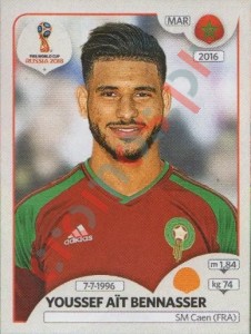 167 Youssef Aït Bennasser – FIFA World Cup Russia 2018 Panini