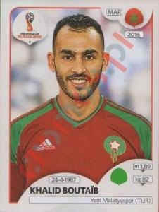 168 Khalid Boutaïb – FIFA World Cup Russia 2018 Panini
