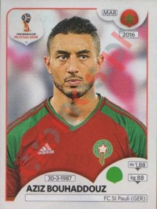 170 Aziz Bouhaddouz – FIFA World Cup Russia 2018 Panini