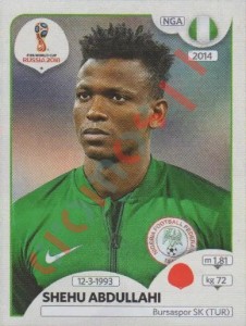 336 Shehu Abdullahi – FIFA World Cup Russia 2018 Panini