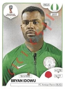 340x Bryan Idowu – FIFA World Cup Russia 2018 Panini