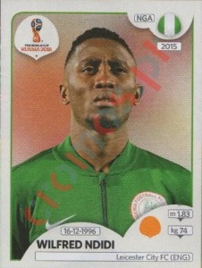 344 Wilfred Ndidi – FIFA World Cup Russia 2018 Panini